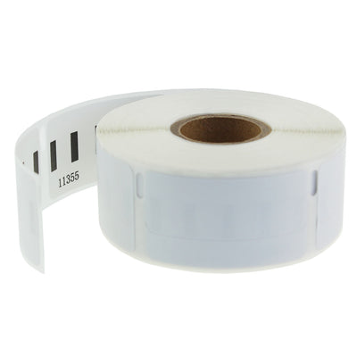 Alt Tag: Dymo 11355 (S0722550) kompatible Etiketten Rolle fuer Dymo LabelWriter, langlebige, gestochen scharfe Druckqualitaet