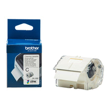 Brother CK-1000 label roll and packaging for high-quality, colorful printing, designed for professional use with Brother printers.