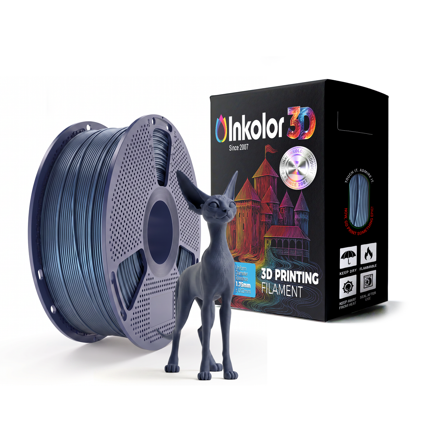 Inkolor PLA Cobalt 1.75mm 1Kg 3D-Druck Filament