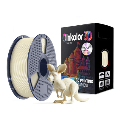 Filamento Inkolor PLA Opaco Avorio Bianco 1,75mm 1Kg per Stampa 3D