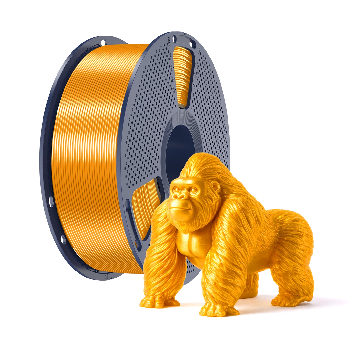 Filamento Inkolor Silk PLA+ Ottone Metallico 1,75mm 1Kg Filamento per stampa 3D
