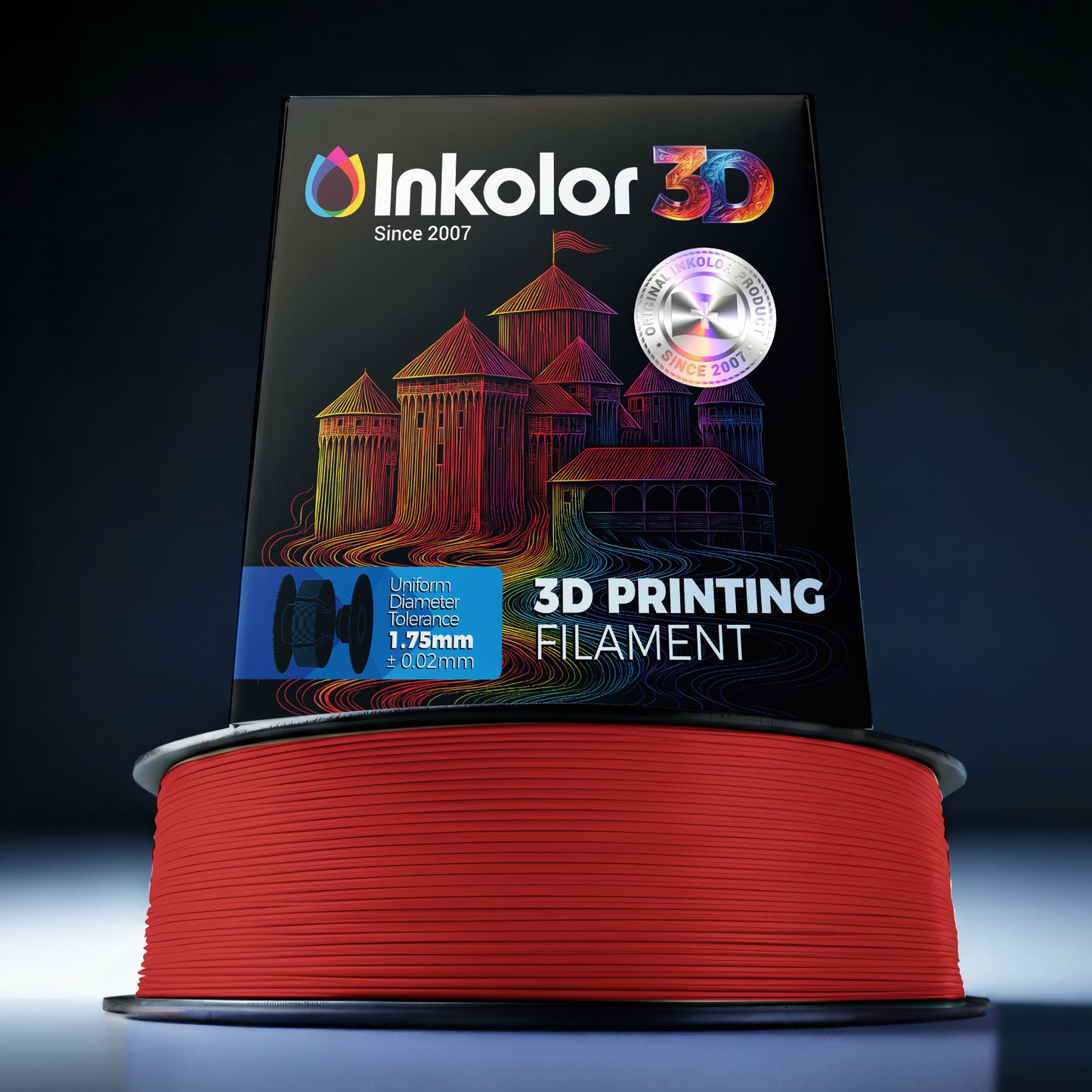 Inkolor ABS Red Filament 1.75mm 1Kg 3D-Druck Filament