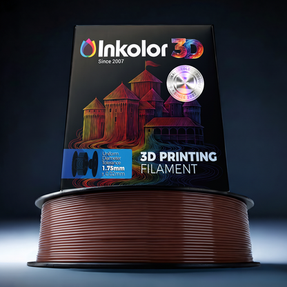 Inkolor High Speed PLA Marble Sienna Red 1.75mm 1Kg 3D-Druck Filament