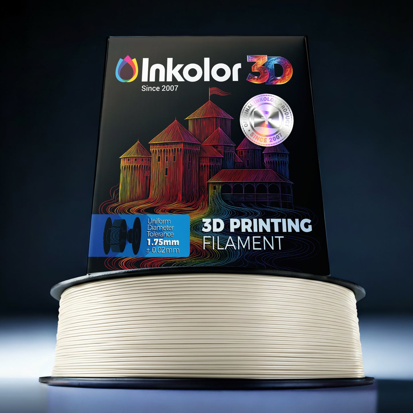 Inkolor TPU90A White Filament 1.75mm 1Kg 3D-Druck Filament
