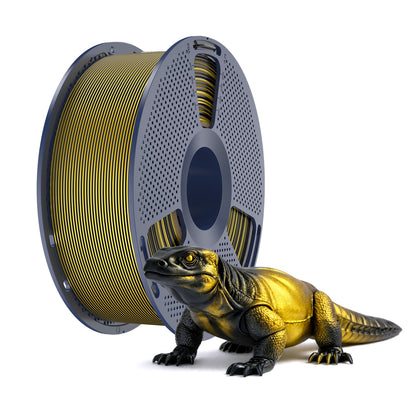 Inkolor Silk PLA+ Dual Color Black Gold Filament 1.75mm 1Kg 3D-Druck Filament