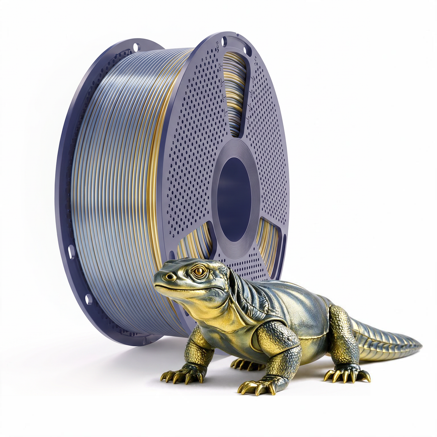 Inkolor Silk PLA+ Dual Color Black Gold Filament 1.75mm 1Kg 3D-Druck Filament