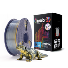 Inkolor Silk PLA+ Filamento Doppio Colore Nero Oro 1,75mm 1Kg Filamento per Stampa 3D