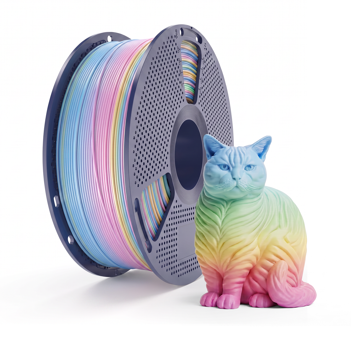 Filament d'impression 3D Inkolor PLA Rainbow Fusion 1.75mm 1Kg