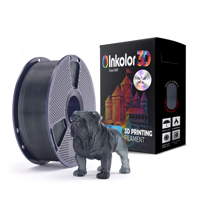 Filament d'impression 3D Inkolor PLA Transparent Obsidian Smoke 1.75mm 1Kg
