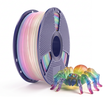 Filament d'impression 3D Inkolor PLA Transparent Rainbow Pearl 1.75mm 1Kg