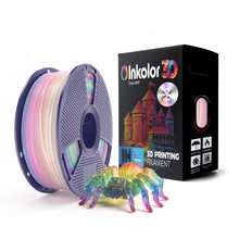 Filamento per stampa 3D Inkolor PLA Trasparente Rainbow Pearl 1.75mm 1Kg