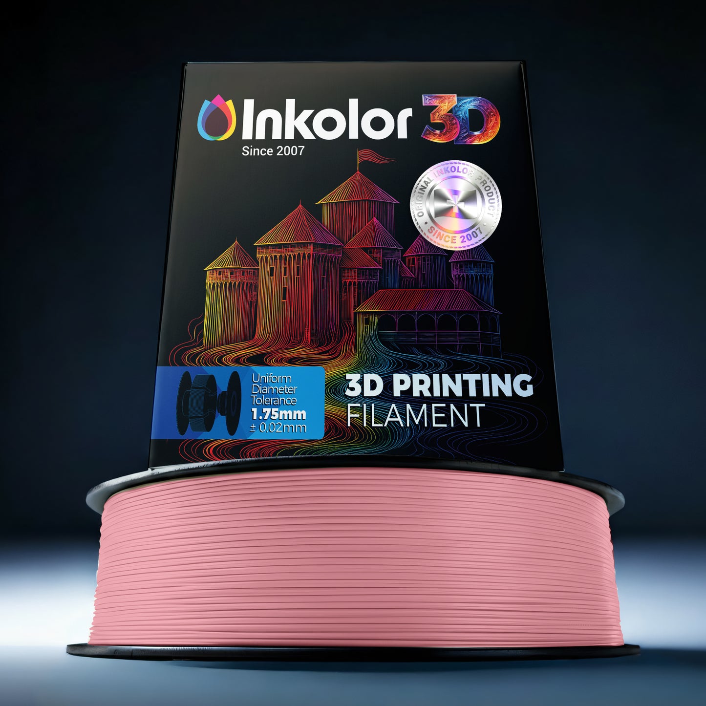 Filament Inkolor PLA Rose Pâle 1,75mm 1Kg Filament d'impression 3D
