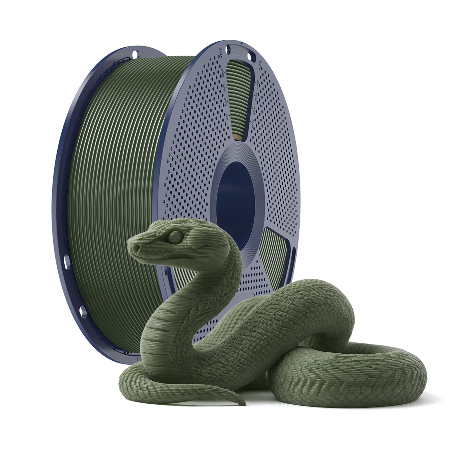 Filament Inkolor PLA Vert Olive 1,75 mm 1 kg pour impression 3D