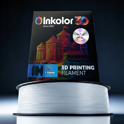 Inkolor High Speed PLA+ White Filament 1.75mm 1Kg 3D-Druck Filament