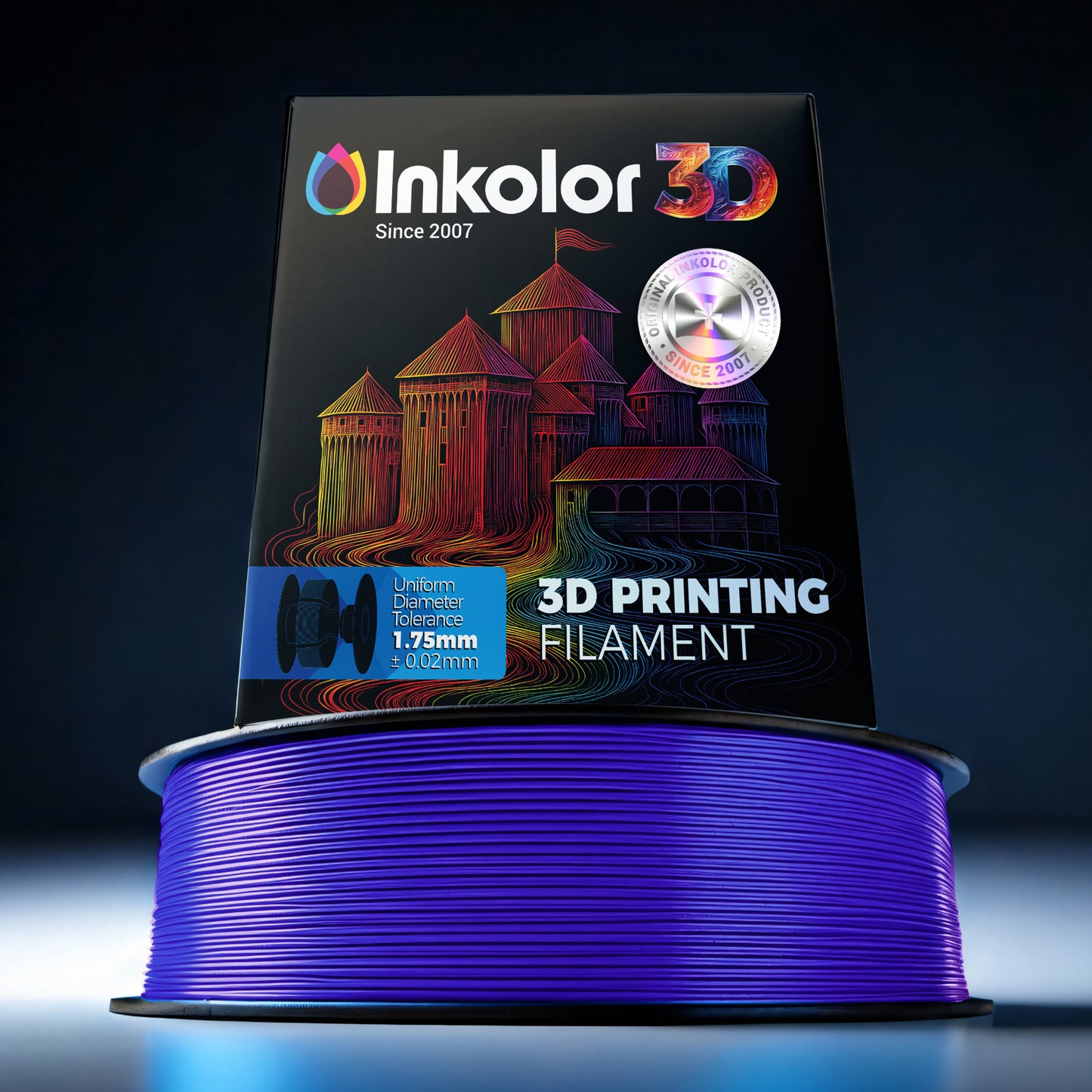 Inkolor High Speed PLA+ Blue Filament 1.75mm 1Kg 3D-Druck Filament