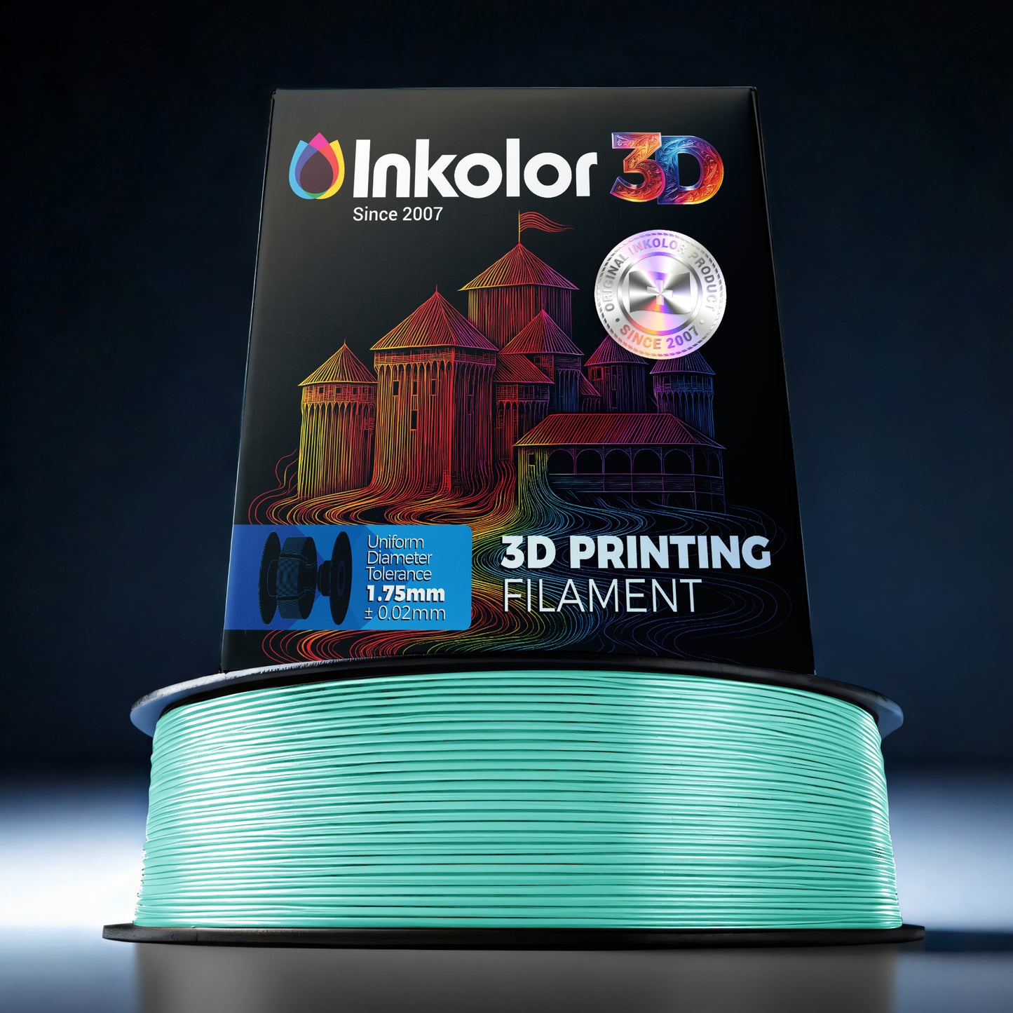 Inkolor High Speed Matte PETG Mint Green Filament 1.75mm 1Kg 3D-Druck Filament