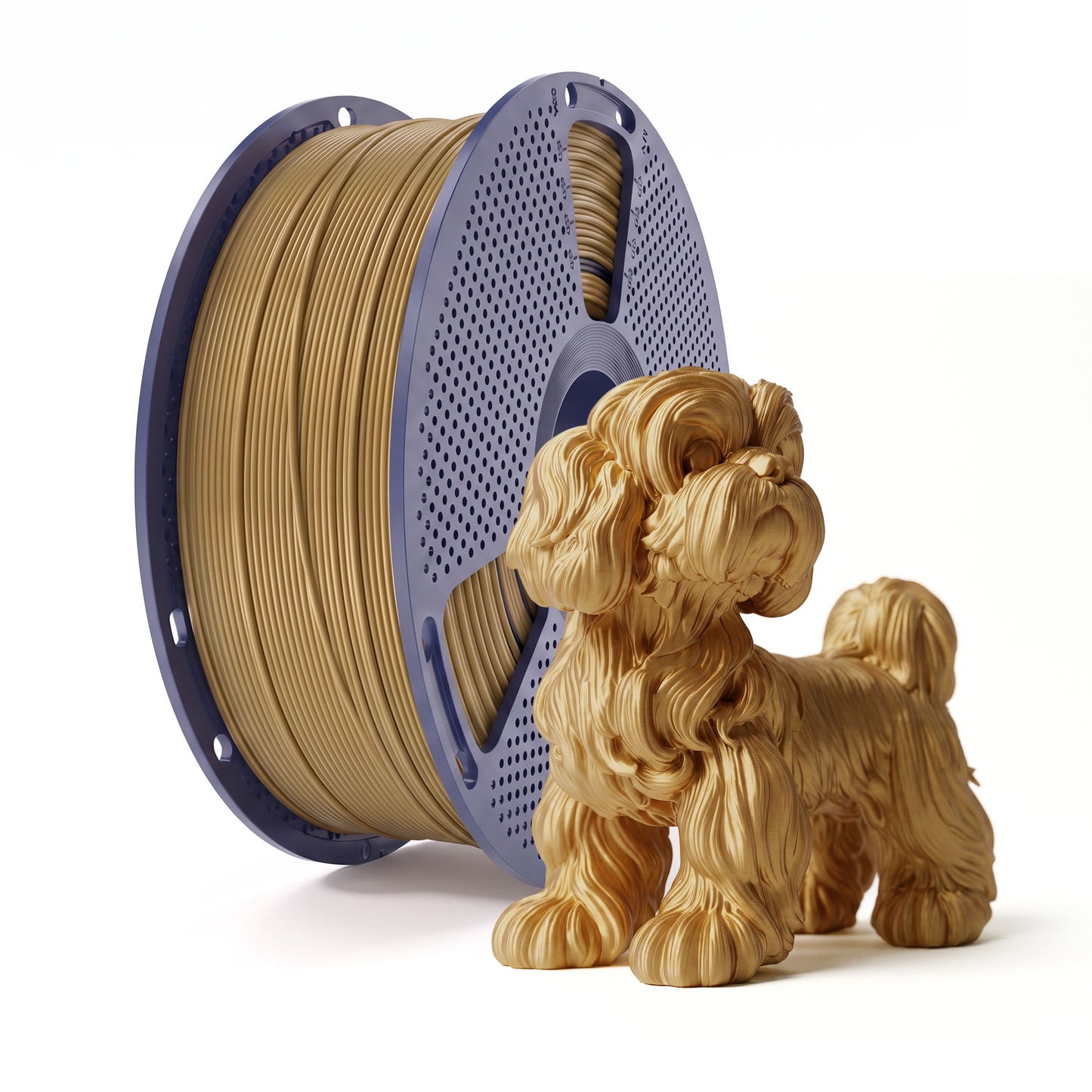 Inkolor Metallic PLA Antique Brass 1.75mm 1Kg 3D-Druck Filament