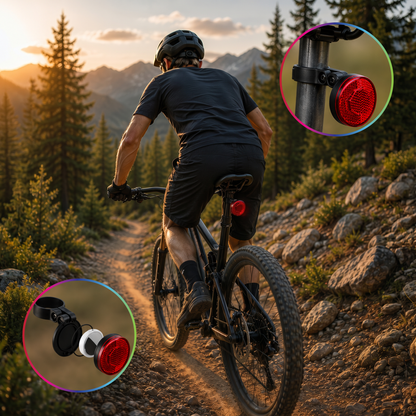 Fahrrad-Rückreflektor kompatibel mit Apple AirTag – versteckte Halterung für Fahrräder und E-Bikes