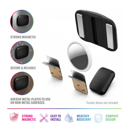 Support magnétique discret pour AirTag pour voiture – support en silicone dissimulé pour la carrosserie du véhicule