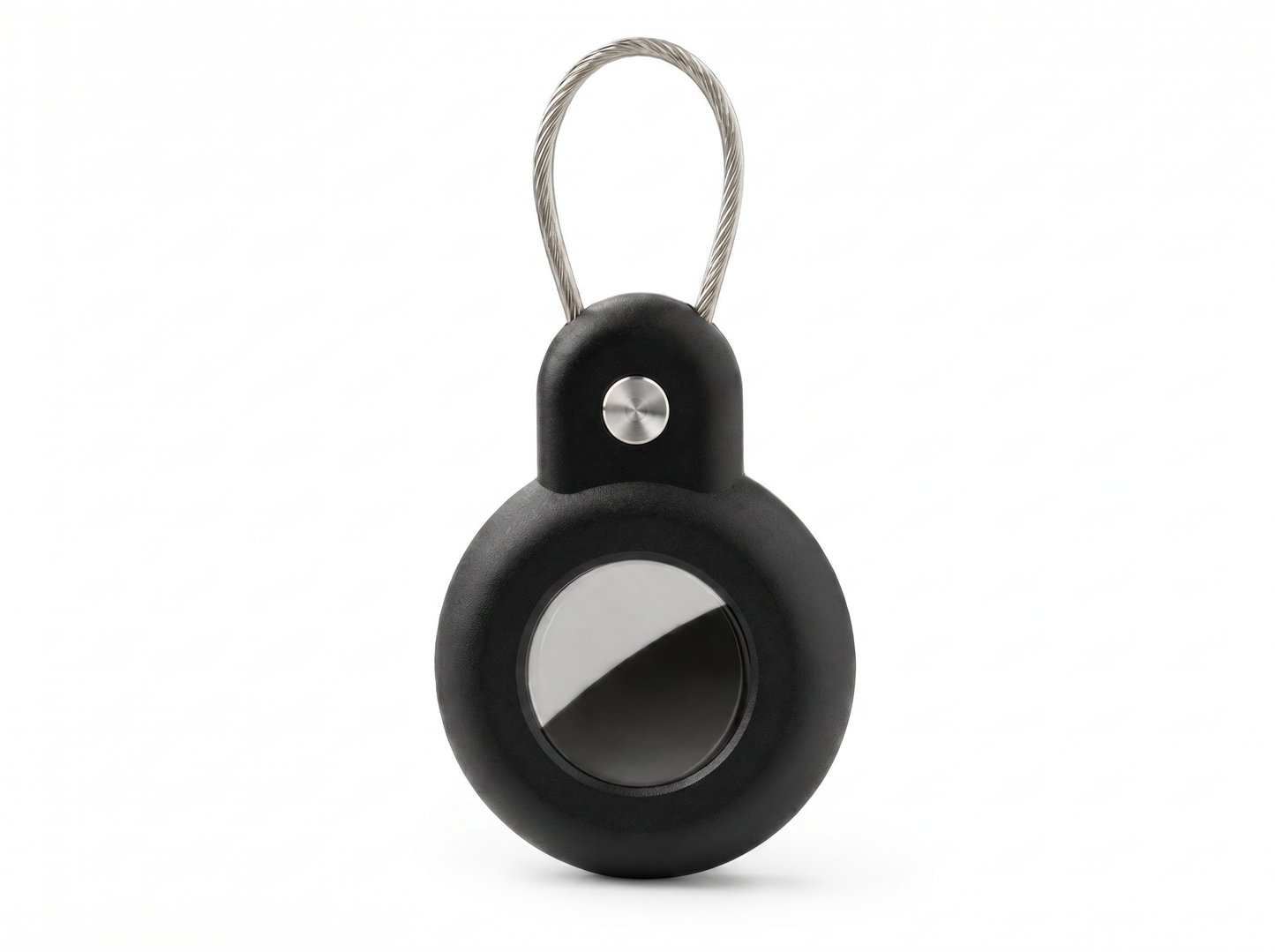 Wasserabweisender Apple AirTag-Halter mit Stahlkabel und sicherem Inbusschlüssel-Verschluss