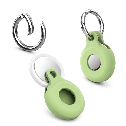 AirTag-Schlüsselanhänger aus Silikon – Ring mit sicherem Twist-Lock-Design gegen den Verlust des AirTags