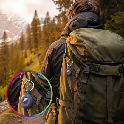 AirTag-Schlüsselanhänger aus Silikon – Ring mit sicherem Twist-Lock-Design gegen den Verlust des AirTags