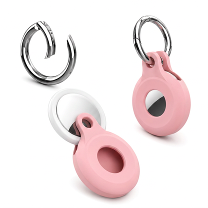 AirTag-Schlüsselanhänger aus Silikon – Ring mit sicherem Twist-Lock-Design gegen den Verlust des AirTags