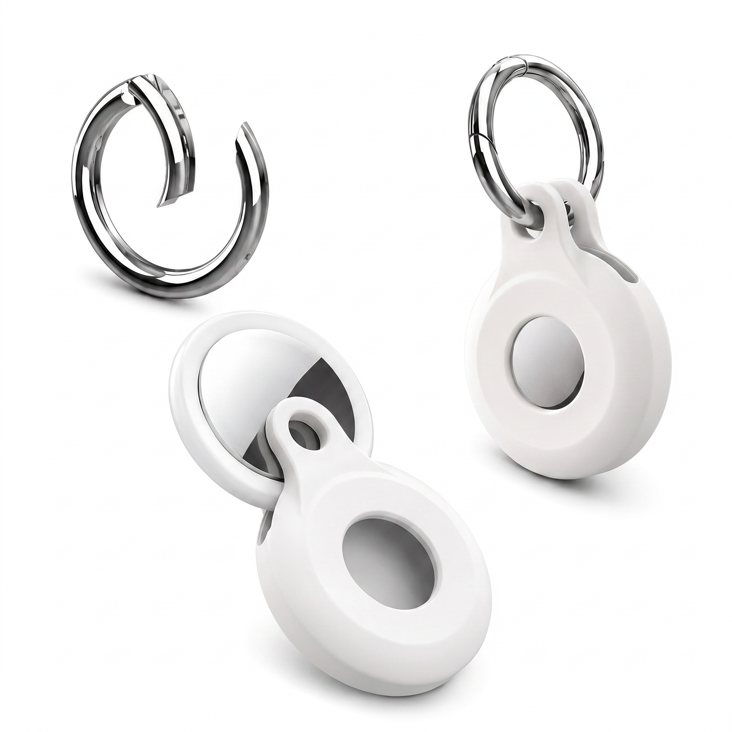 AirTag-Schlüsselanhänger aus Silikon – Ring mit sicherem Twist-Lock-Design gegen den Verlust des AirTags