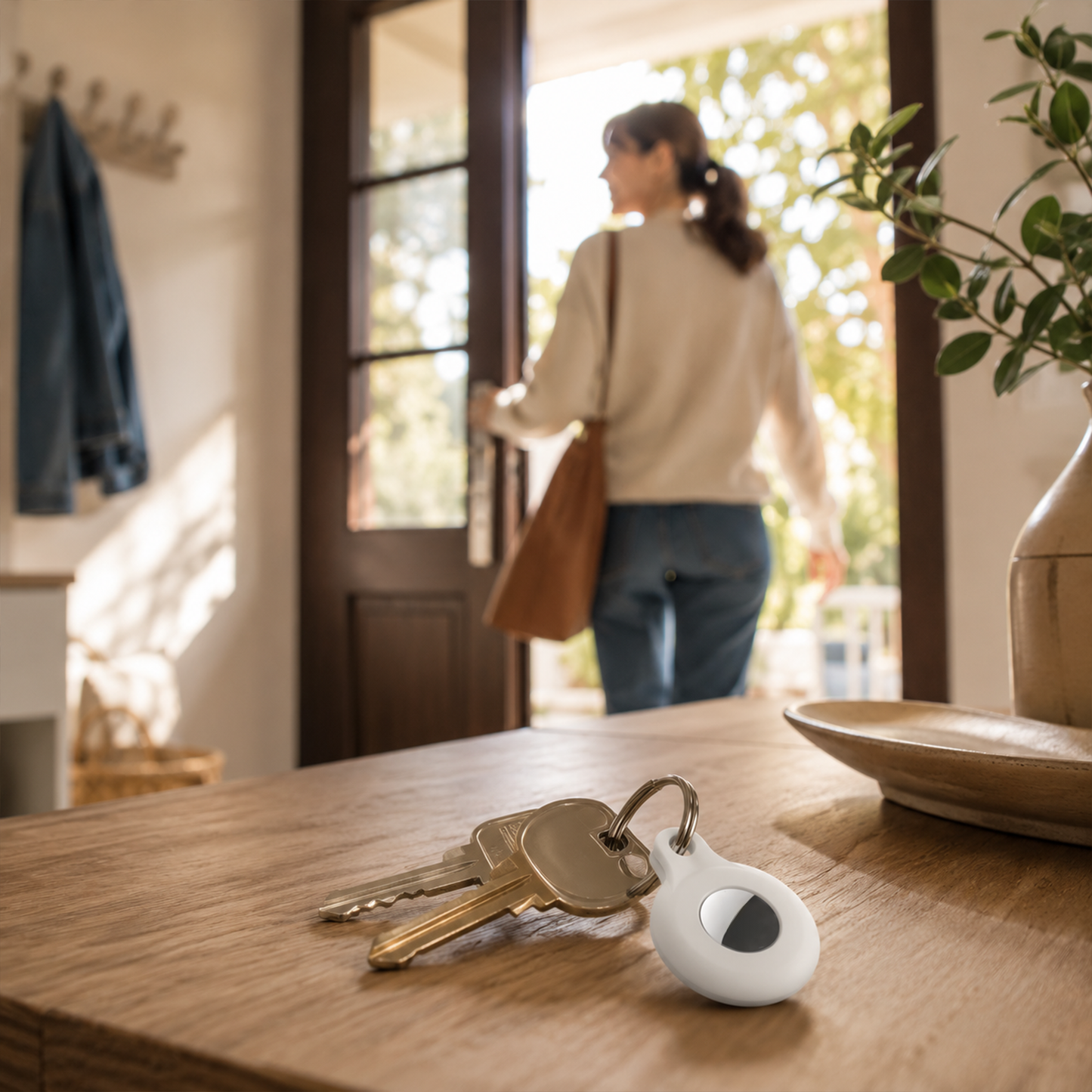 AirTag-Schlüsselanhänger aus Silikon – Ring mit sicherem Twist-Lock-Design gegen den Verlust des AirTags