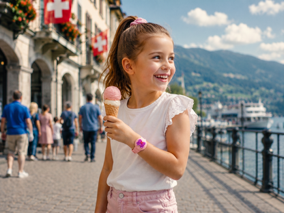 Kinderarmband kompatibel mit Apple AirTag – hypoallergenes Silikonarmband im Uhrenstil mit Schutzgehäuse