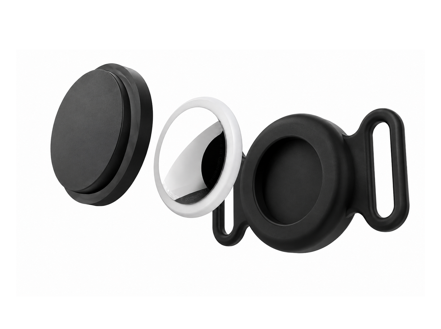 AirTag-Halterung für Hunde- und Katzenhalsbänder – wasserdichte Silikonhülle mit sicherem Verschlussdesign