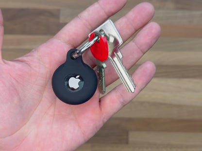 AirTag-Schlüsselanhänger aus Silikon – Ring mit sicherem Twist-Lock-Design gegen den Verlust des AirTags