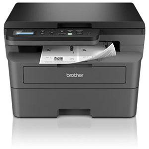 Brother DCP-L2620DW compact monochrome laser printer with scanner and copier, ideal for small offices and home use. Duplex printing.