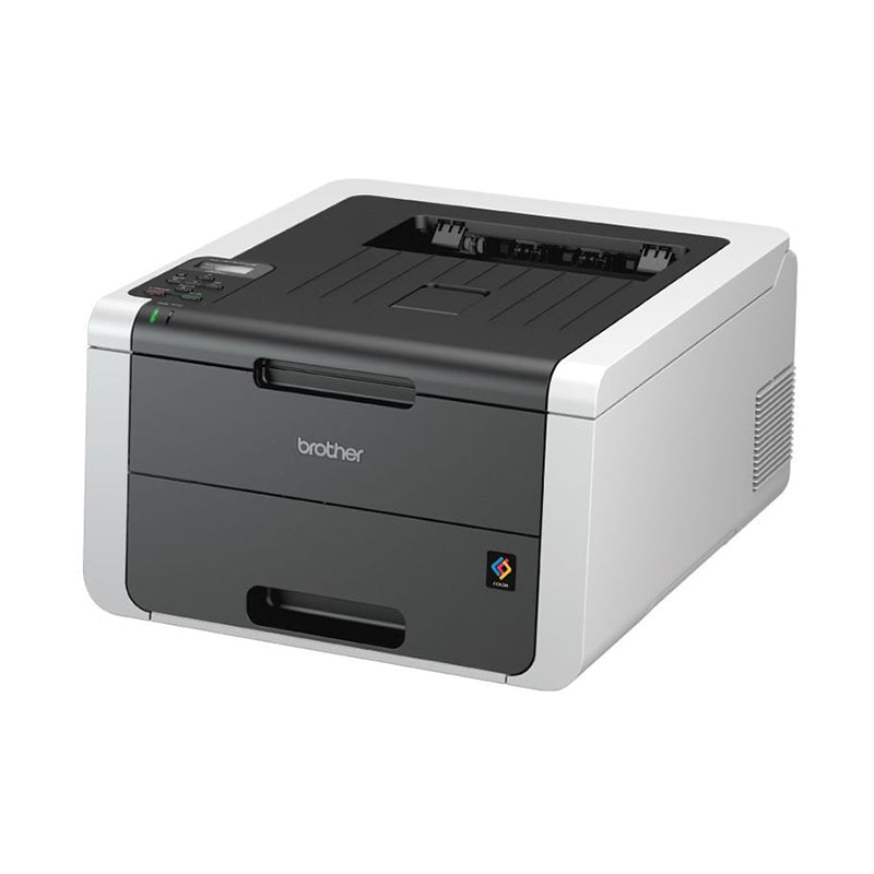 Brother HL-3152CDW compact color laser printer with high-speed printing, automatic duplex, and wireless connectivity.