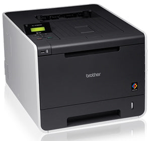 Brother HL-4150CDN color laser printer with automatic duplex printing and 2400 x 600 dpi resolution for high-speed performance.