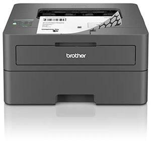 Brother HL-L2400DW monochrome laser printer for small offices, featuring duplex printing and wireless connectivity.