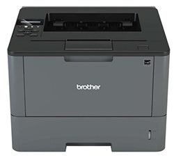 Brother HL-L5200DW monochrome laser printer with 40ppm speed and wireless connectivity.