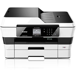 Brother MFC-J6720DW multifunction printer with printing, copying, scanning, and faxing capabilities, featuring duplex printing.