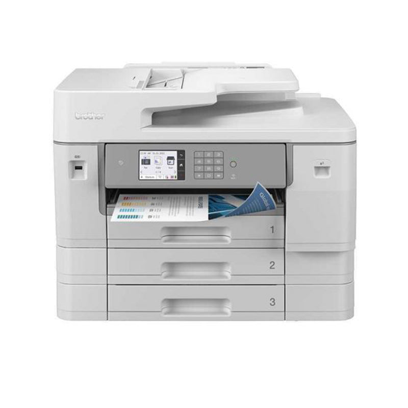Brother MFC-J6957DW multifunction printer with scan, copy, fax, and high-speed color printing features, suitable for professional use.