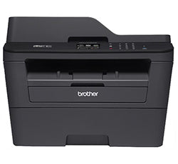 Brother MFC-L2720DW multifunction printer with printing, copying, scanning, and fax capabilities, supports wireless and Ethernet connectivity.