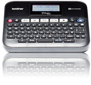 Brother PT-D450VP label printer with QWERTZ keyboard and display for efficient office or home use.