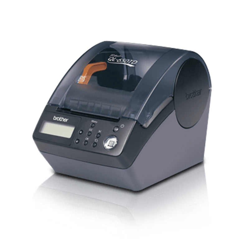Brother QL-650TD label printer featuring high-speed printing and multi-functionality for efficient office use.