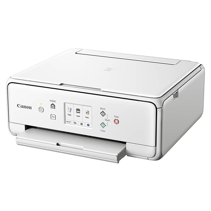 Canon PIXMA TS6051 compact multifunction printer with touchscreen and wireless support for home use.