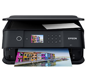 Epson Expression Premium XP-6000 multifunction printer with photo printing capabilities, featuring a 5-color ink system.