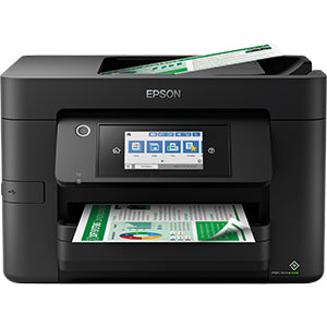 Epson WorkForce Pro WF-4825DWF multifunction printer with touchscreen and duplex printing capabilities.