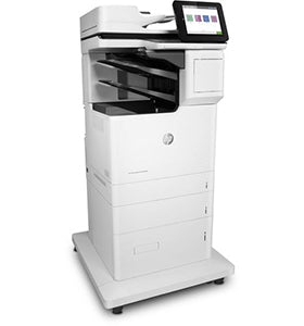 HP Color LaserJet Enterprise M682 printer, designed for business use, featuring duplex printing and high print quality at 1200 dpi.