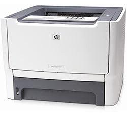 HP LaserJet P2015 monochrome laser printer with compact design for small offices, featuring fast printing and high resolution.