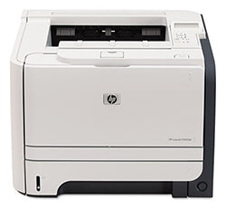 Front view of HP LaserJet P2055 monochrome printer.