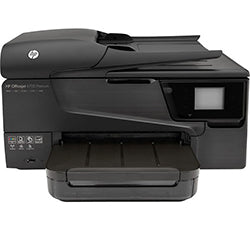 HP OfficeJet 6700 Premium multifunction inkjet printer with duplex printing capability and touch display.
