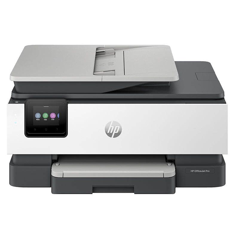 HP OfficeJet Pro 8124E printer with ADF and duplex printing features, ideal for small offices or home use.